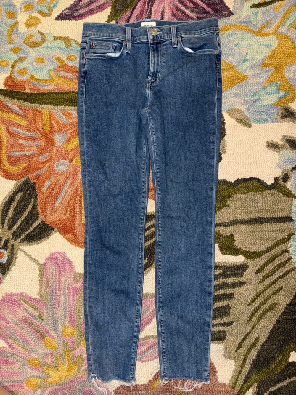Hudson Natalie High-Rise Skinny Jeans in Dark Blue Hue